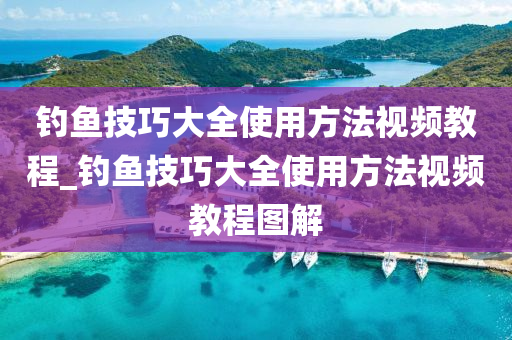 釣魚技巧大全使用方法視頻教程_釣魚技巧大全使用方法視頻教程圖解-第1張圖片-姜太公愛釣魚