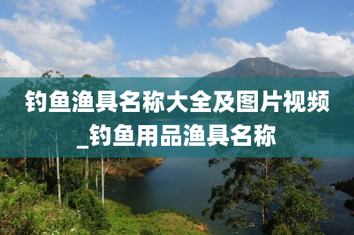 釣魚漁具名稱大全及圖片視頻_釣魚用品漁具名稱-第1張圖片-姜太公愛釣魚