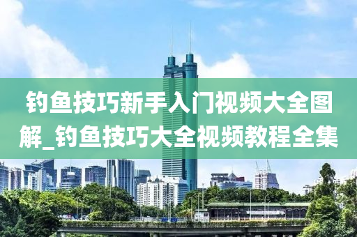 釣魚技巧新手入門視頻大全圖解_釣魚技巧大全視頻教程全集-第1張圖片-姜太公愛釣魚