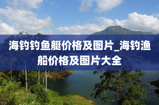 海釣釣魚艇價(jià)格及圖片_海釣漁船價(jià)格及圖片大全-第1張圖片-姜太公愛釣魚