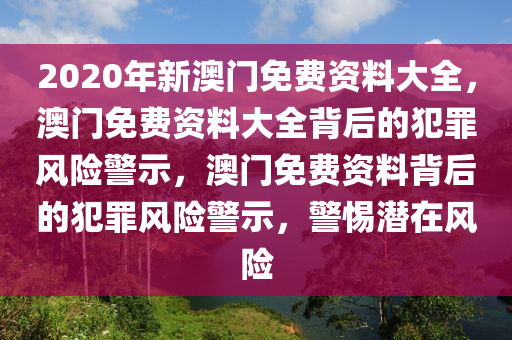 2020年新澳門免費(fèi)資料大全，澳門免費(fèi)資料大全背后的犯罪風(fēng)險警示，澳門免費(fèi)資料背后的犯罪風(fēng)險警示，警惕潛在風(fēng)險