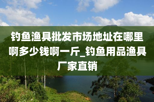 釣魚漁具批發(fā)市場地址在哪里啊多少錢啊一斤_釣魚用品漁具廠家直銷-第1張圖片-姜太公愛釣魚