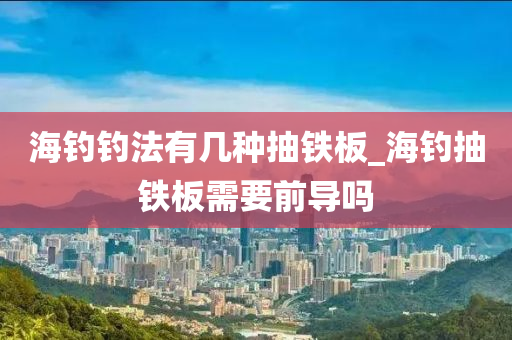 海釣釣法有幾種抽鐵板_海釣抽鐵板需要前導(dǎo)嗎-第1張圖片-姜太公愛釣魚