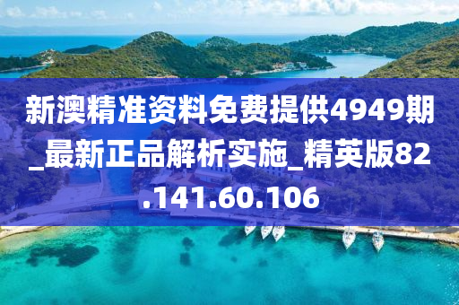 新澳精準(zhǔn)資料免費(fèi)提供4949期_最新正品解析實施_精英版82.141.60.106-第1張圖片-姜太公愛釣魚