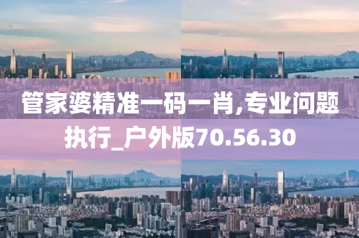 管家婆精準一碼一肖,專業(yè)問題執(zhí)行_戶外版70.56.30-第1張圖片-姜太公愛釣魚