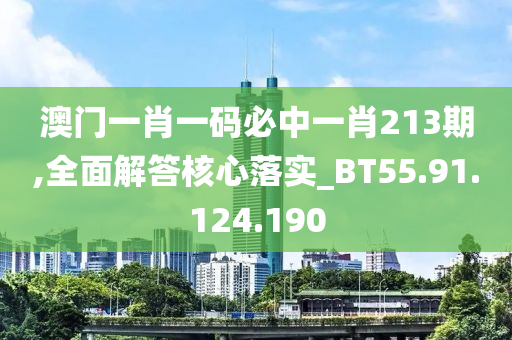 澳門(mén)一肖一碼必中一肖213期,全面解答核心落實(shí)_BT55.91.124.190