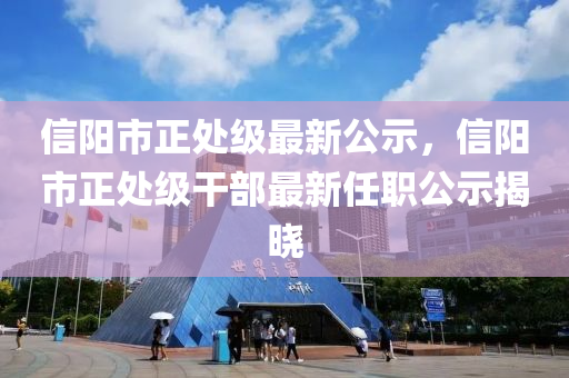 信陽市正處級最新公示，信陽市正處級干部最新任職公示揭曉