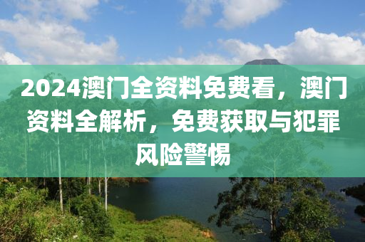 2024澳門全資料免費(fèi)看，澳門資料全解析，免費(fèi)獲取與犯罪風(fēng)險(xiǎn)警惕-第1張圖片-姜太公愛釣魚