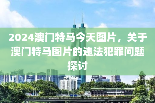 2024澳門特馬今天圖片，關(guān)于澳門特馬圖片的違法犯罪問題探討-第1張圖片-姜太公愛釣魚